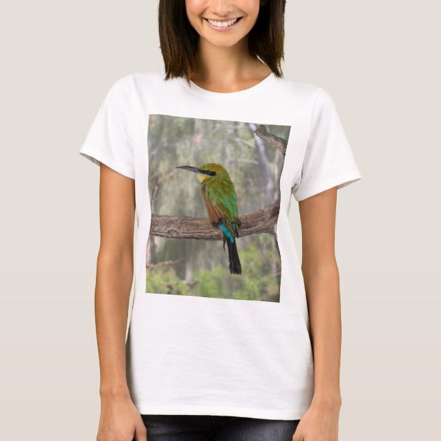 Rainbow bee-eater bird, Australia T-Shirt (Front)