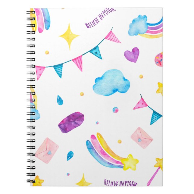 Rainbow - Believe in Magic Notebook (Front)