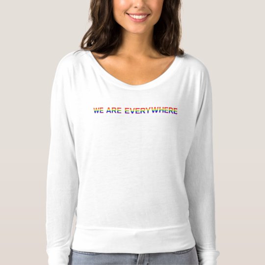 Rainbow — Bella+Canvas Flowy Off Shoulder Shirt