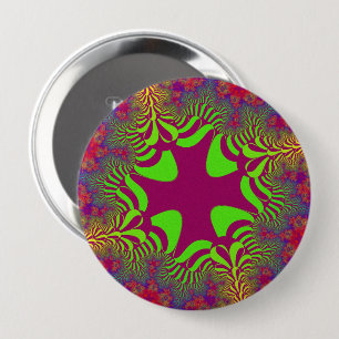 Rainbow Berry Cross 4 Inch Round Button