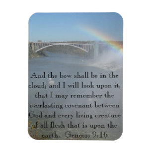 Rainbow Bible Scripture Magnet