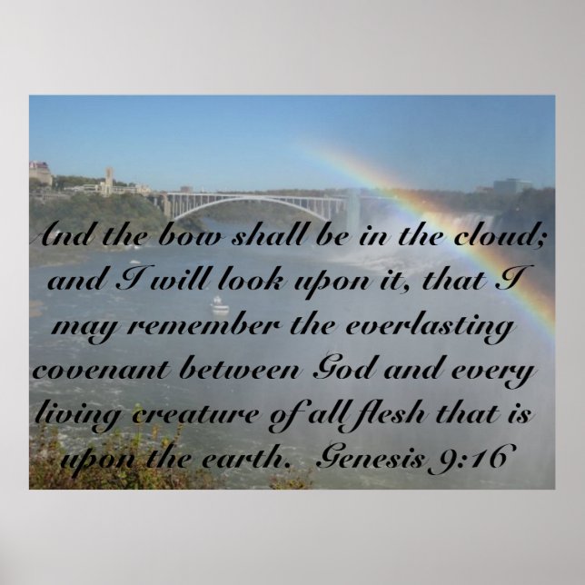 Rainbow Bible Scripture Poster (Front)