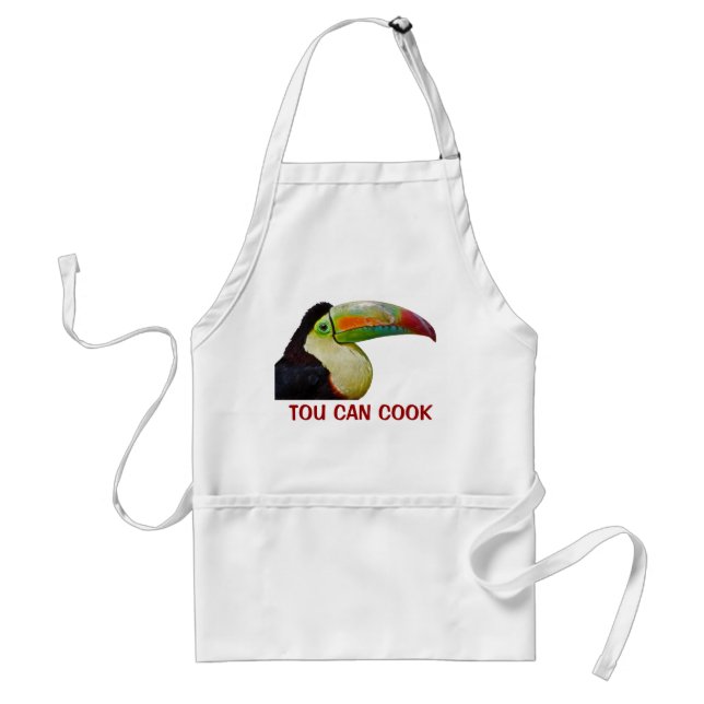 Rainbow-Billed Tou Can Cook Apron (Front)
