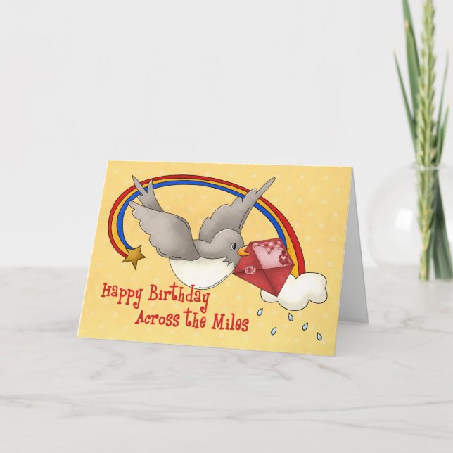 Rainbow Bird Across the Miles Card (Front)