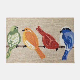 Rainbow Bird Doormat  Bird Doormat Gift