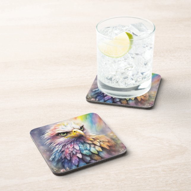 Rainbow Birds Eagle 2 Coaster (Right Side)