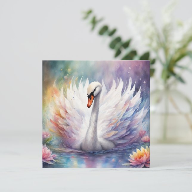 Rainbow Birds Swan 1 (Standing Front)