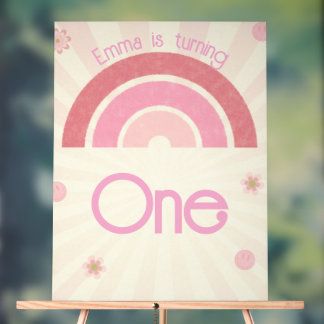 Rainbow Birthday Acrylic Sign