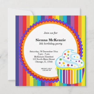 Rainbow Birthday Invitation