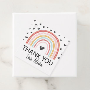 Rainbow Birthday Merci Favoriser les étiquettes