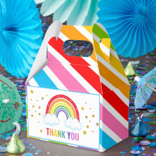 Rainbow Birthday Party Favor Box