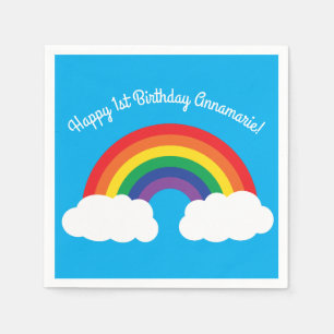 Rainbow Birthday Party Napkin