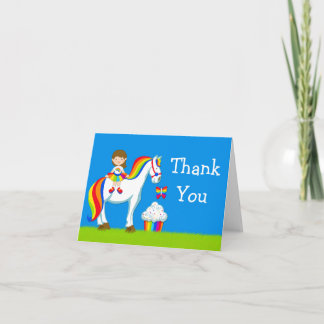 Rainbow Birthday Thank You Card