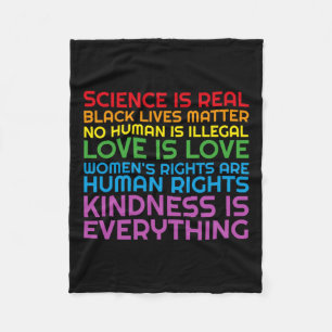 Rainbow Black Lives Science Glbtq Anti Ice Hoodie Fleece Blanket