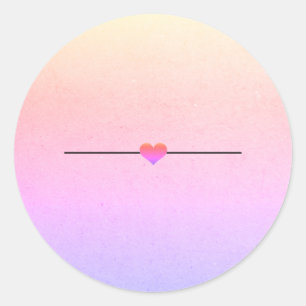 Rainbow blank classic round sticker