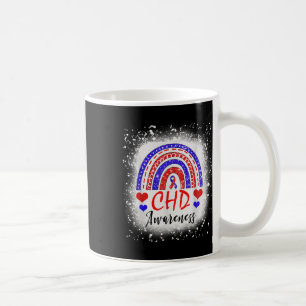 Rainbow Bleached Chd Congenital Heart Defect Aware Coffee Mug
