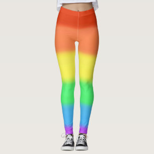 Rainbow Blends Colors Colorful Leggings