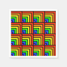 Rainbow Blocks Napkins
