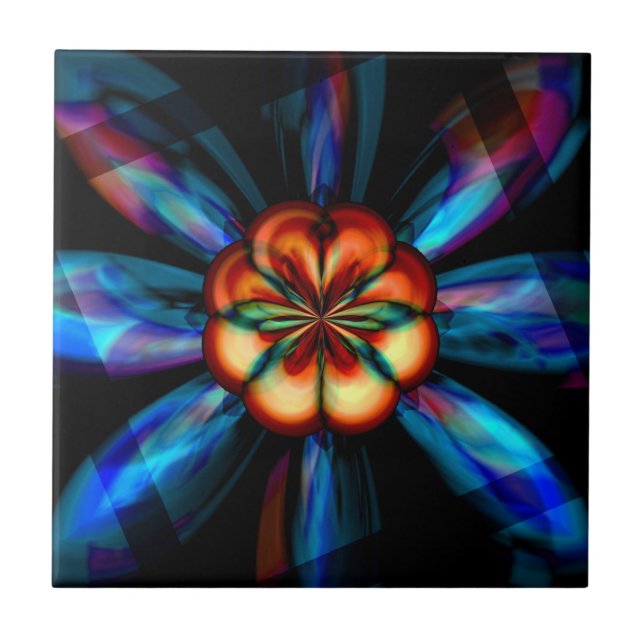 Rainbow Bloom Tile (Front)