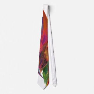 Rainbow Blossom Fractal Tie
