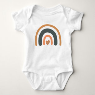 rainbow boho baby bodysuit