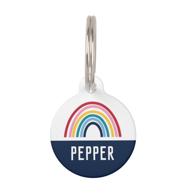 Rainbow Bold  Pet Tag (Front)