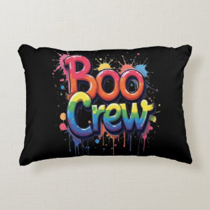 Rainbow BOO CREW Accent Pillow