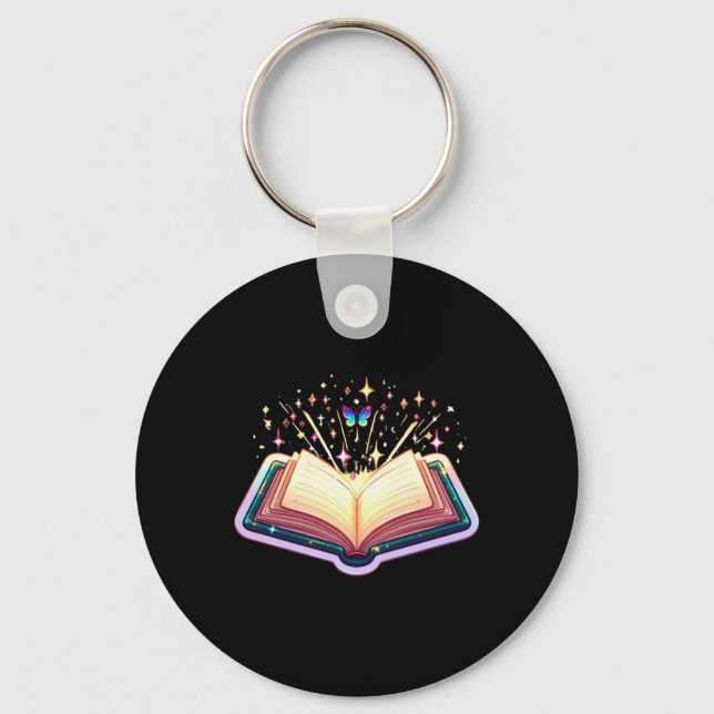 Rainbow Book  Keychain (Front)