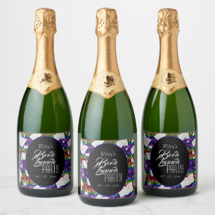 Rainbow Book Launch Party Sparkling Wine Label