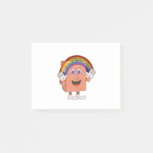 rainbow, book, read, reading, study, lgbt, lgbtq, post-it notes