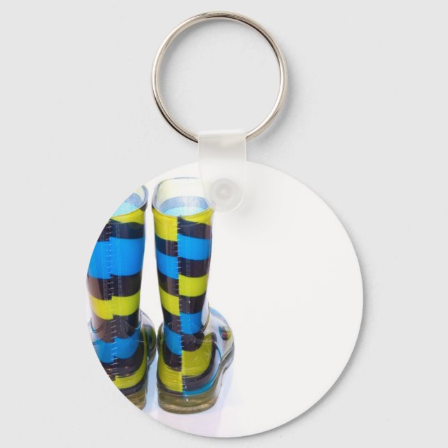Rainbow Boots Keychain (Front)