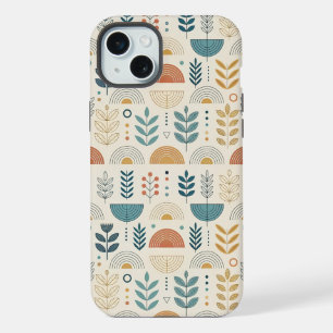 Rainbow Botanical Minimalist iPhone 15 Plus Case