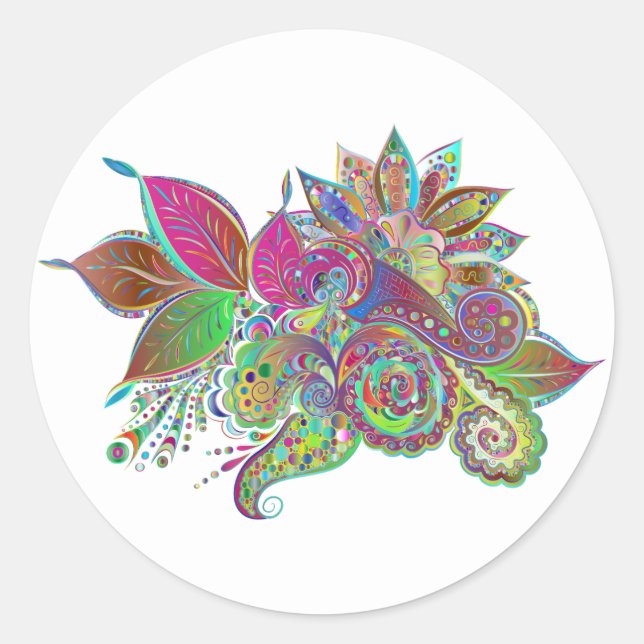 rainbow bouquet stickers (Front)