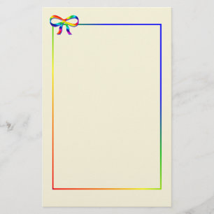 Rainbow Bow Stationery