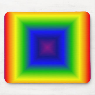 Rainbow box mouse pad