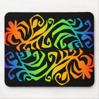 rainbow branches mouse pad