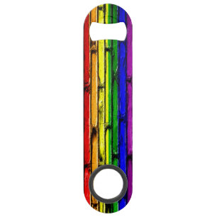 Rainbow Brick Bottle Opener PRIDE Bar Key