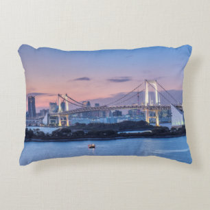 Rainbow Bridge at twilight Decorative Pillow
