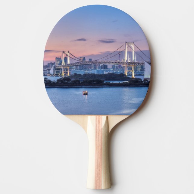 Rainbow Bridge at twilight Ping Pong Paddle (Front)