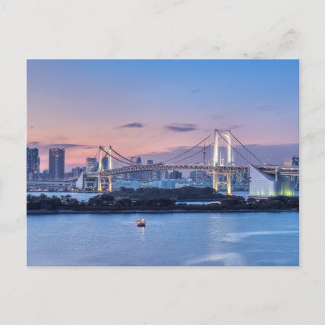 Rainbow Bridge at twilight Postcard (Front)