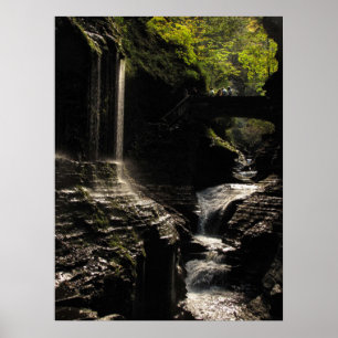 Rainbow Bridge at Watkins Glen State Park Poster