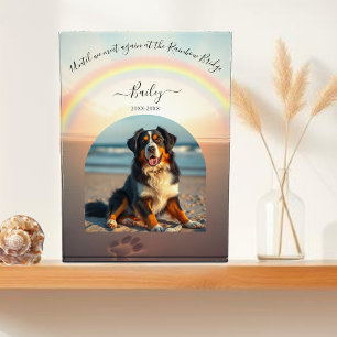 Rainbow Bridge-Beach Custom Pet  Photo Block