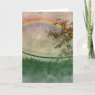 Rainbow Bridge Blank Card Pet Sympathy