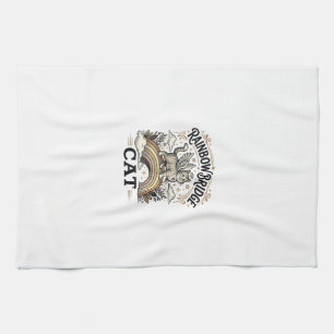 Rainbow Bridge Cat Cat Memorial Rainbow Bridge Vin Kitchen Towel