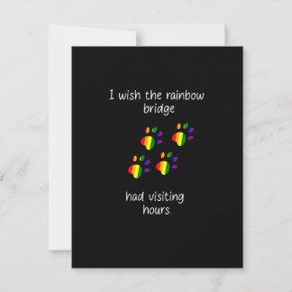 Rainbow Bridge Dark Flat Note Card