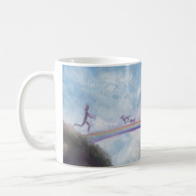 Rainbow Bridge Dog Cat Heaven Mug Violano (Left)