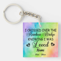 Rainbow Bridge Dog memorial, Custom photo & Name