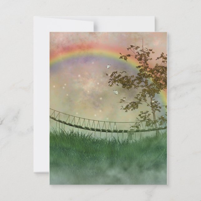 Rainbow Bridge Flat Card with Envelope (Front)