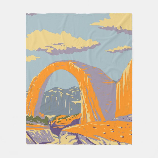 Rainbow Bridge  Fleece Blanket (Front)