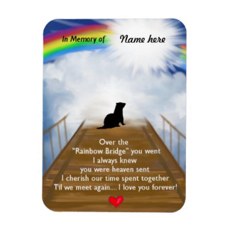 Rainbow Bridge for Ferrets Magnet
